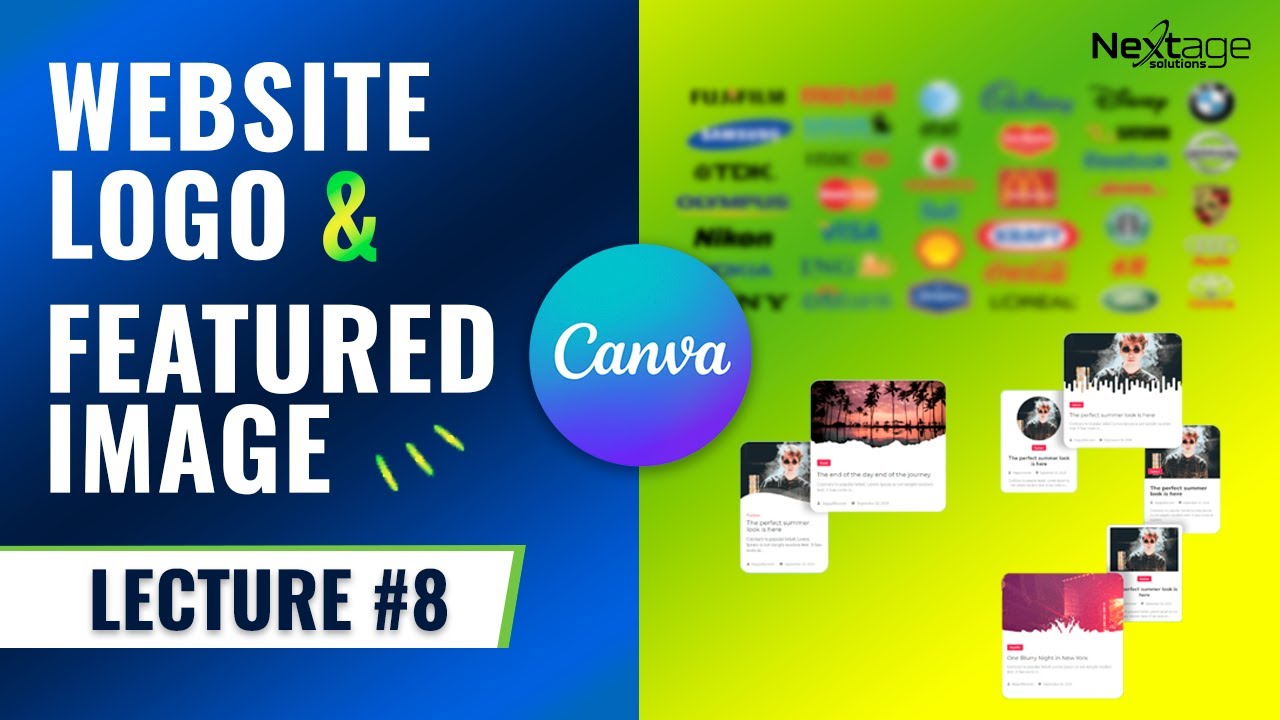 Designing Logo & Images with Canva | SEO & Blogging Course | Lecture 8 | NextAge Solutions