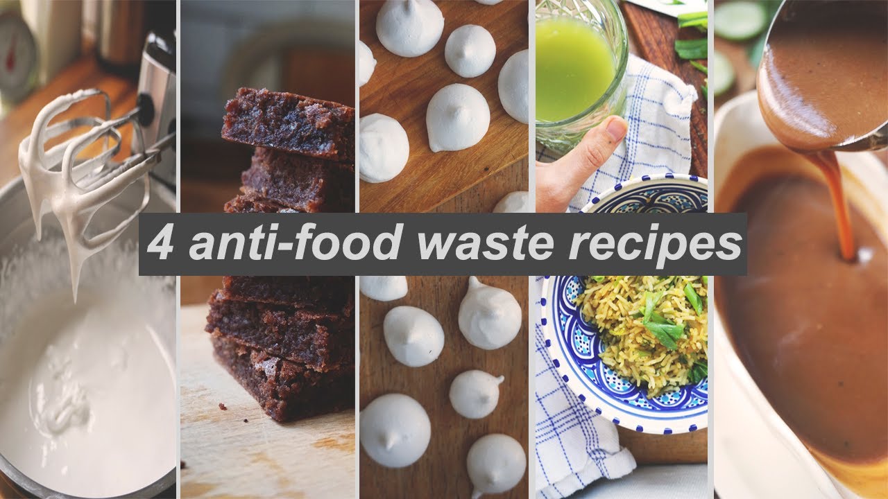 4 anti-food waste recipes // easy vegan meringue & gravy with kitchen scraps