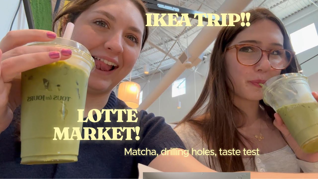 Lotte market taste test, going to Ikea, and I drilled a hole in my wall...