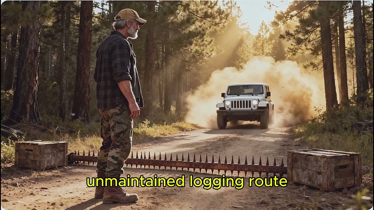 Karen Drove Her Jeep Onto Our Hunting Trail — So Grandpa Spiked the Exit Road