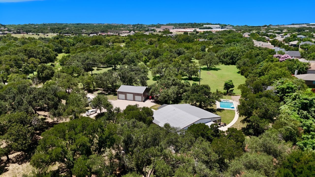 Acreage in Cedar Park, TX: Luxury Barndominium, Guesthouse, Shop! For Sale!