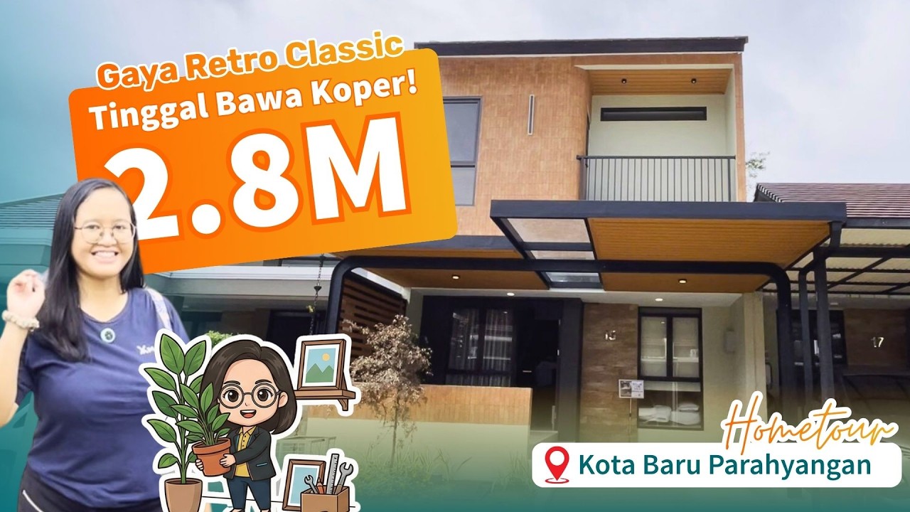 Rumah Seperti di Film Jadul Tapi Modern! Airbnb-able & Hunian Nyaman 2,88M | Kota Baru Parahyangan