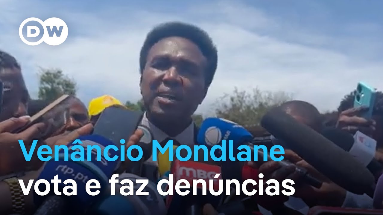 Eleições em Moçambique: Venâncio Mondlane vota e denuncia irregularidades