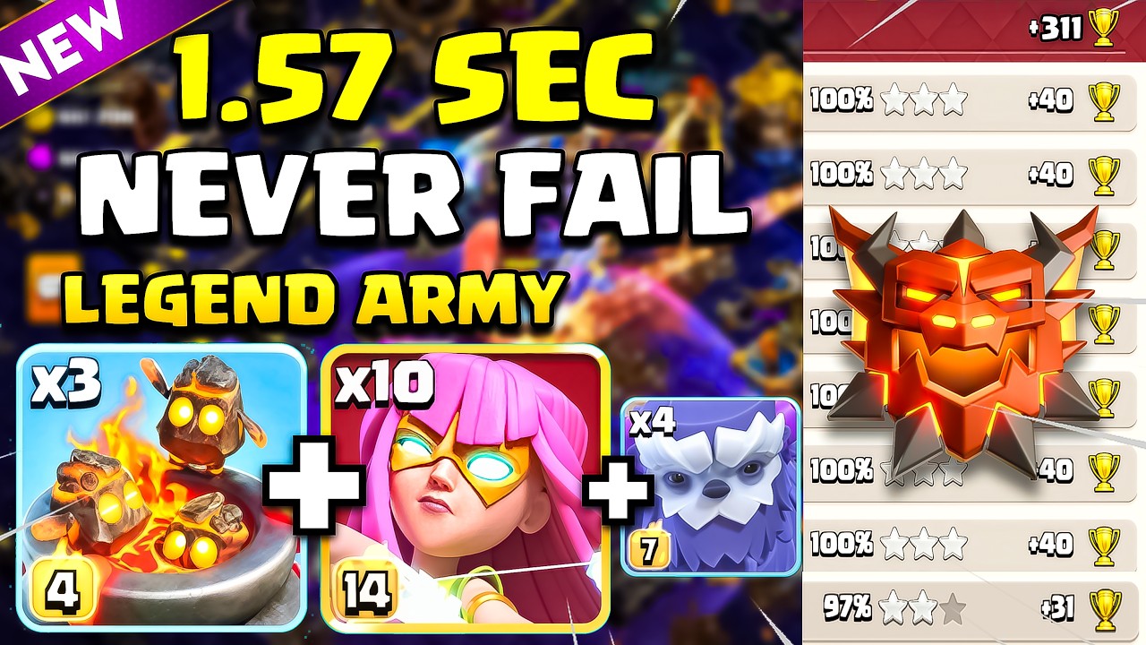 BEST LEGEND Attack Strategy - TH18 Super Archer + Furnace Attack (Town Hall 18) CoC
