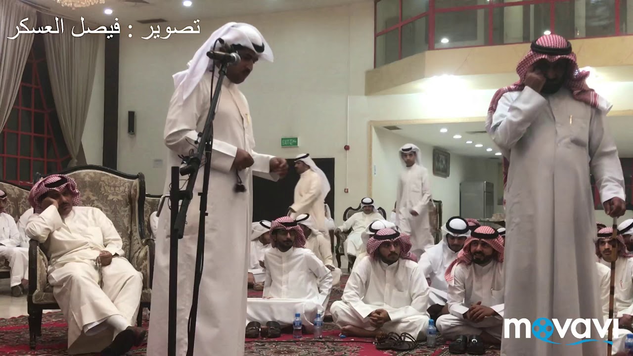 زيد العويني و مساعد بن جبران و ذيب الشمري و سعود العبدلي موال ناري حفل الصباحيه 8-11-2018