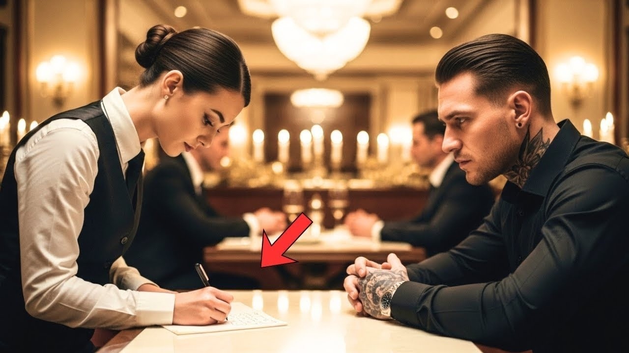 Elle déchiffre une énigme sur une serviette de table – Le Parrain murmure : « Impressionnant !