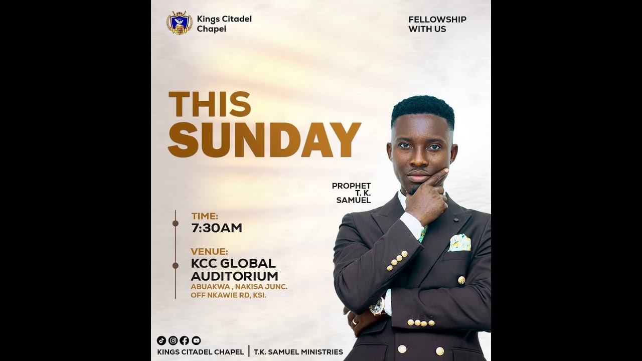 SUNDAY ROYAL SERVICE REBROADCAST II WITH  T.K. SAMUEL II KCC GLOBAL II 18. 05. 2025