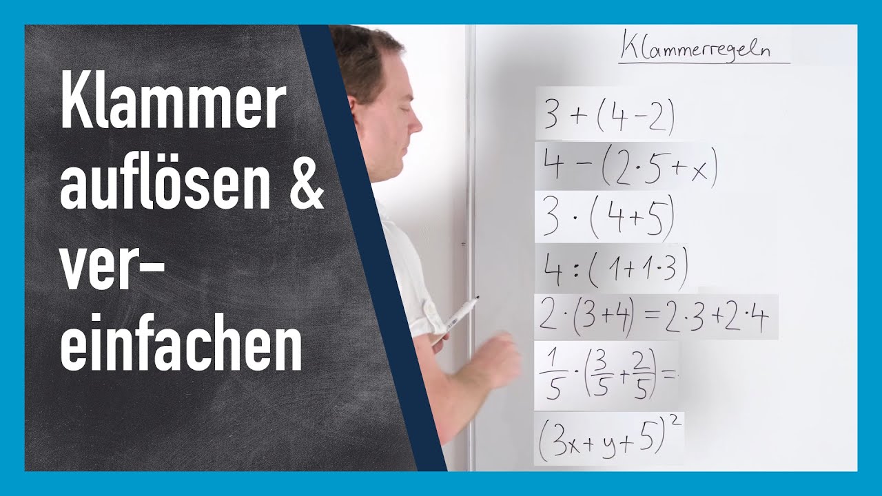 Klammer auflösen und zusammenfassen | www.gut-erklärt.de