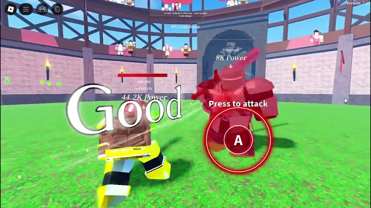 Fighting All the NPC on first island (Roblox Sword League)