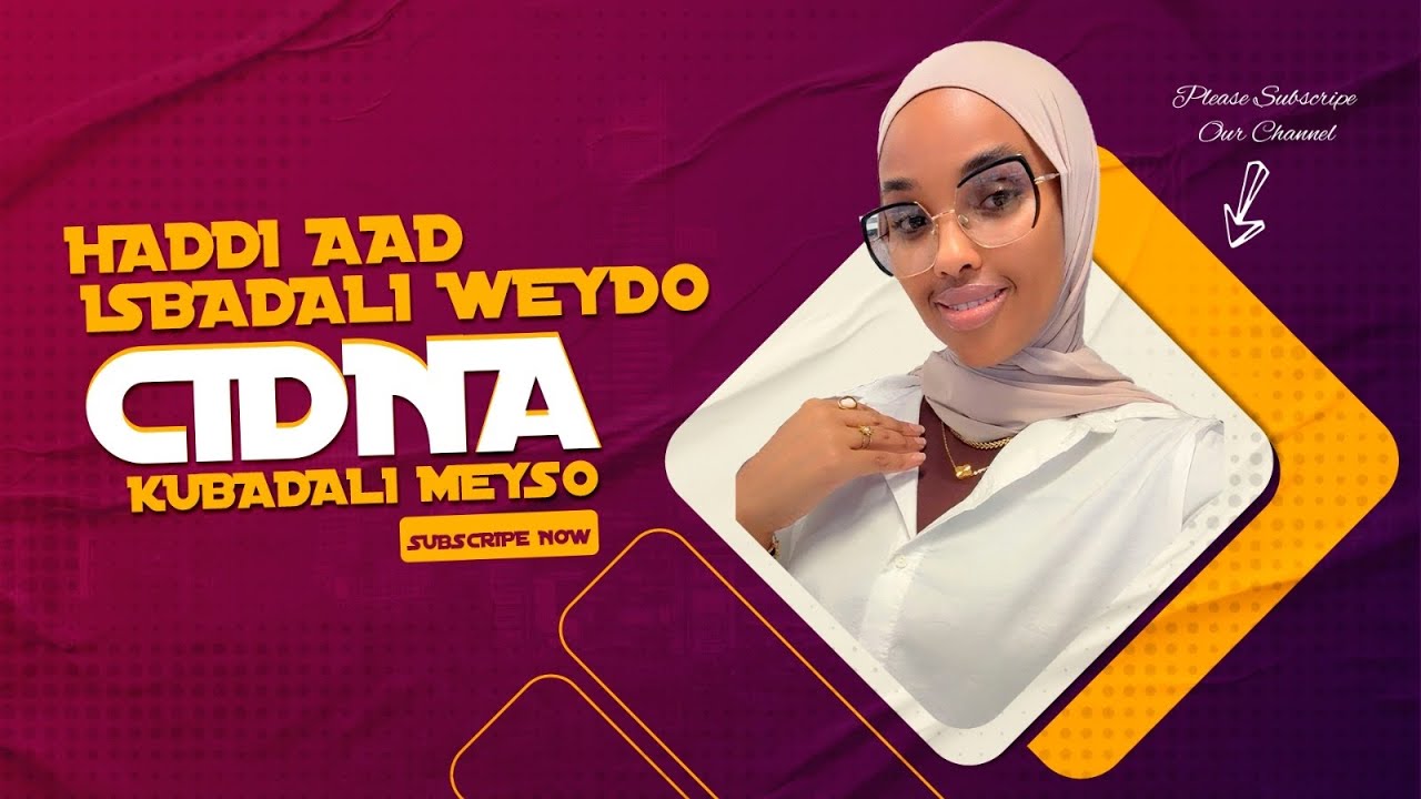 Haddii aad isbeddeli weydo, cid kale kuma beddeli karto.