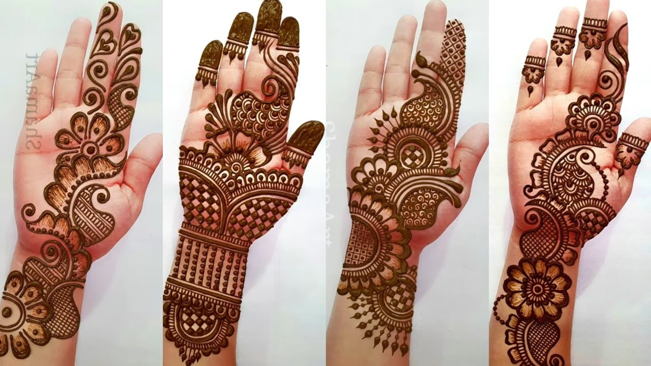 Karwachauth special 2022| 4 most liked design on Instagram|Simple Mehndi Design|आसान मेंहदी डिजाइन