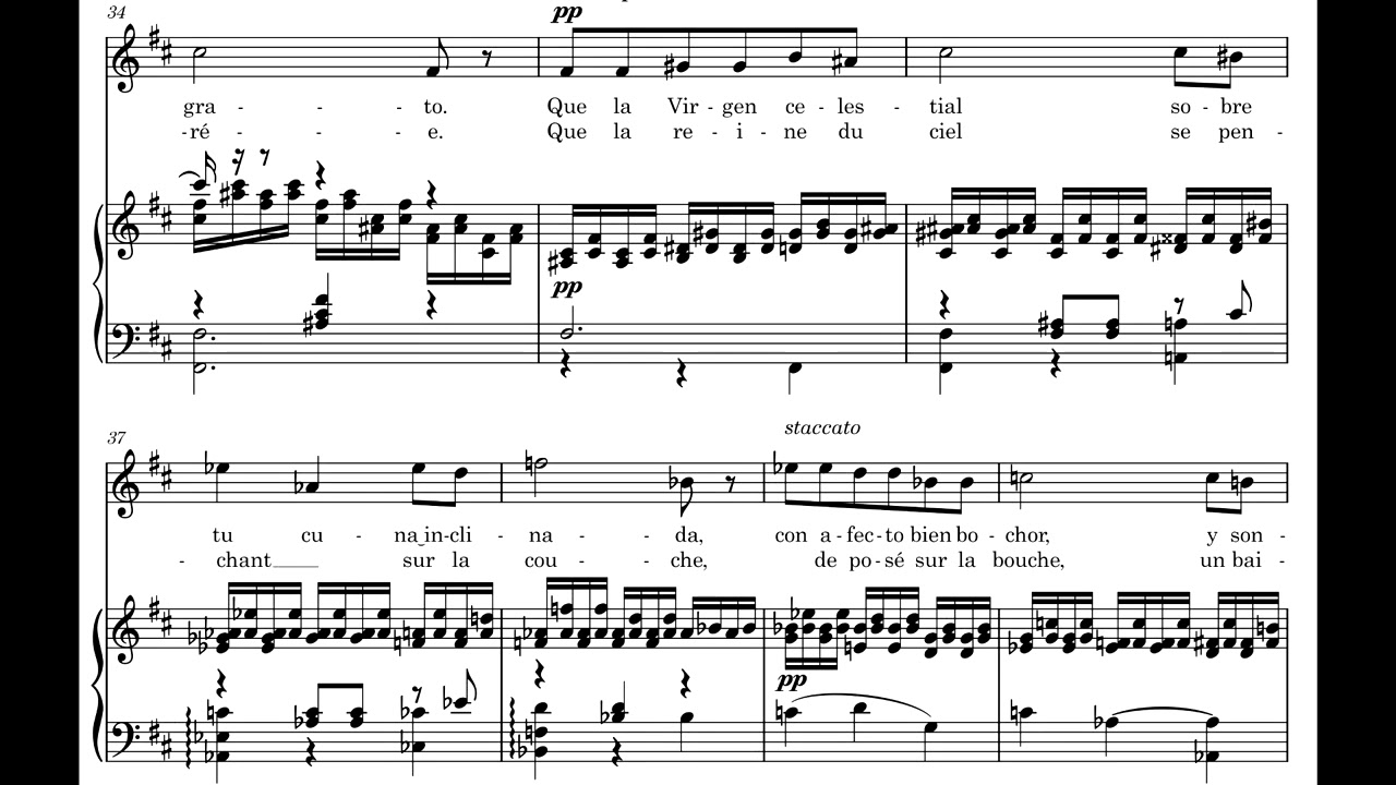 Berceuse - Gustavo E. Campa (Piano accompaniment)