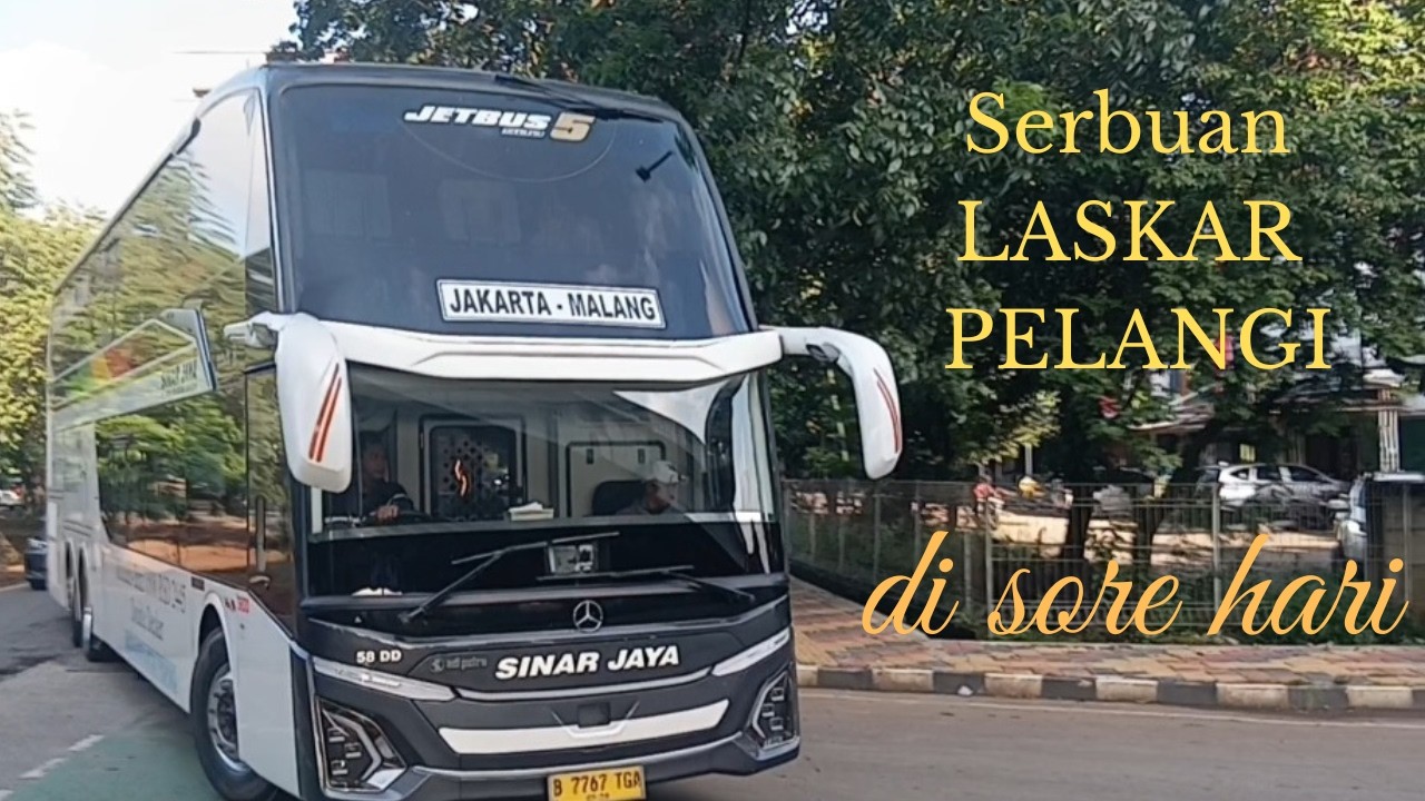 Serbuan Laskar Pelangi di sore hari.