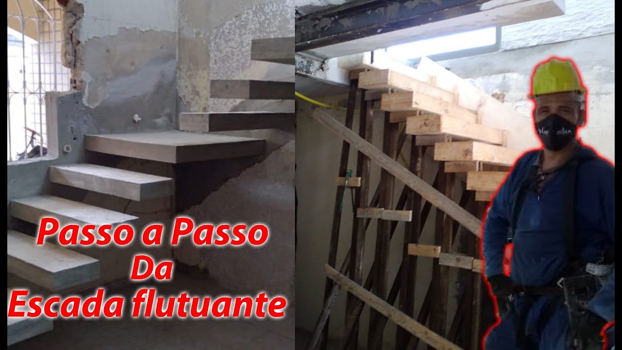 Passo a Passo da escada FLUTUANTE Construída por @ClaudemirMax