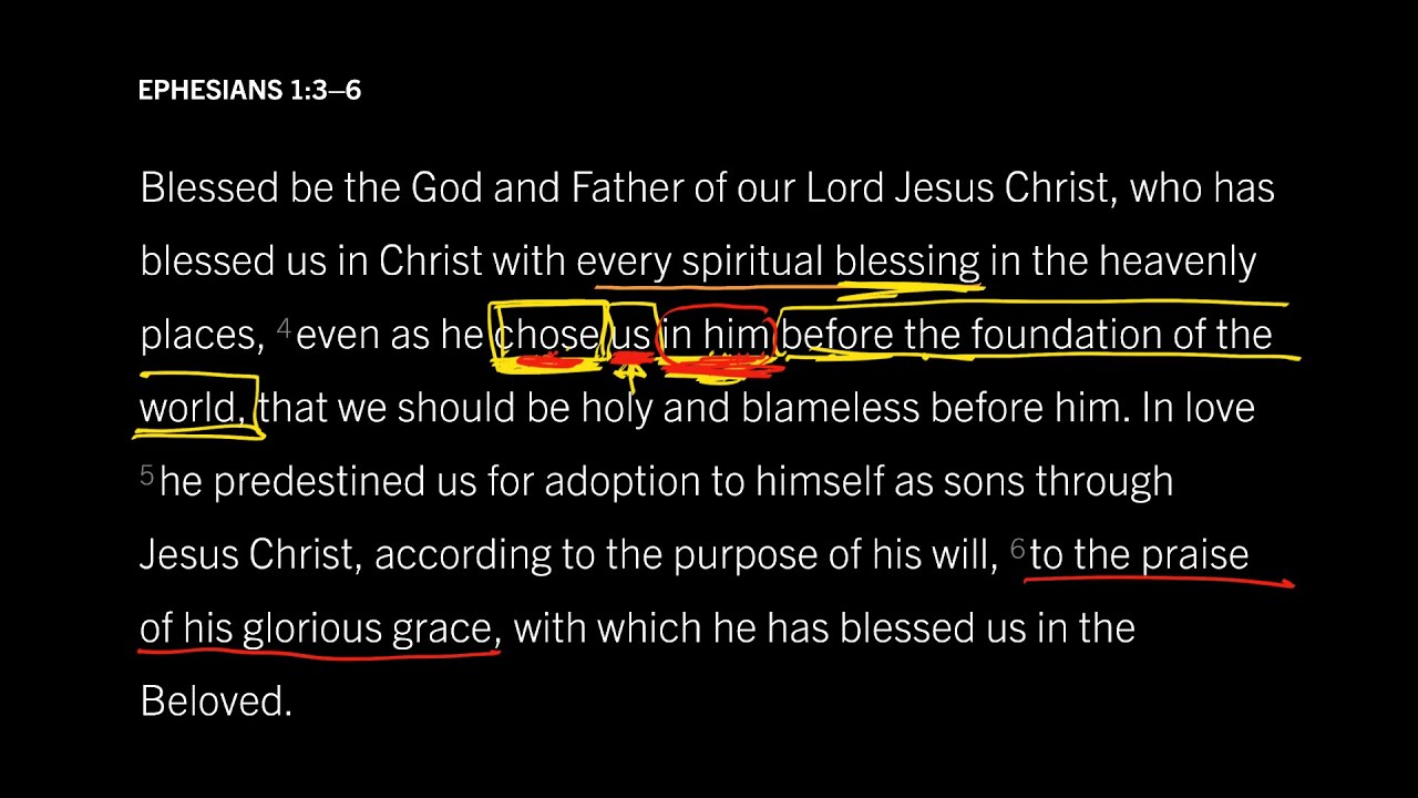 What God Did Before the World Began: Ephesians 1:3–6, Part 4