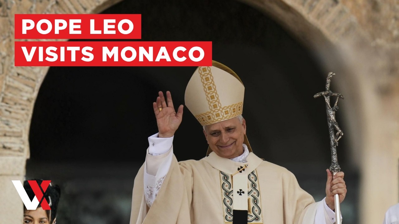 LIVE | Pope Leo In Monaco | One-Day Visit, Royal Meeting & Church Address | VERTEX