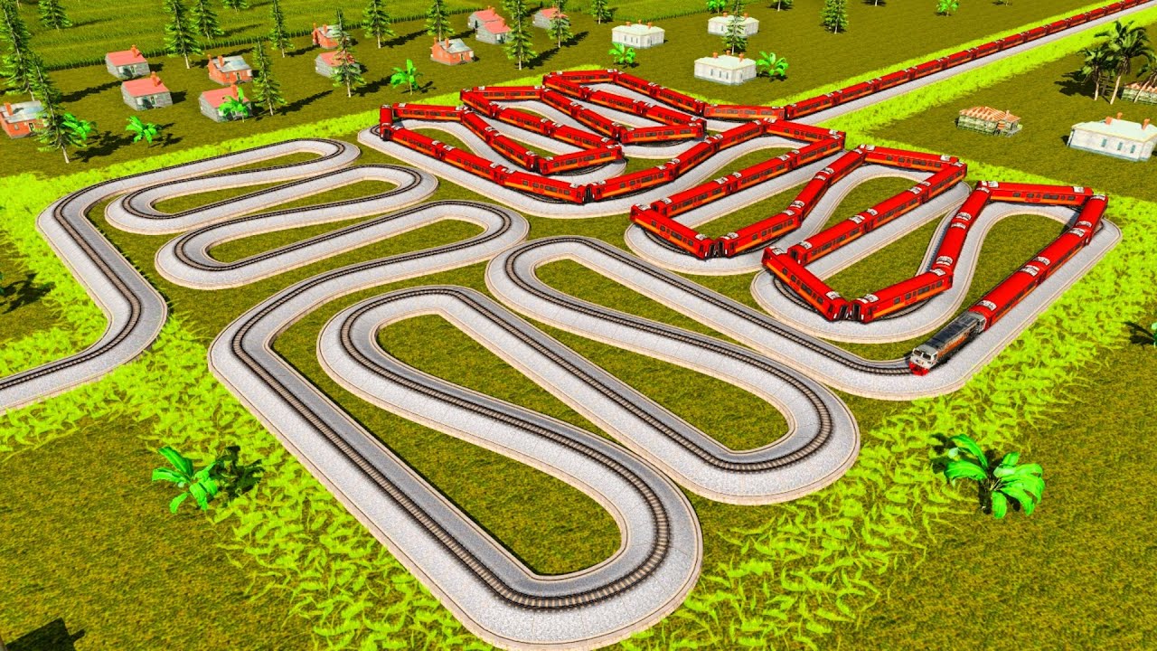 Extremely Twisty Train Tracks Like a Maze‼️Train Drivers Looking for a Way Out🚂Trainz Simulator 2019
