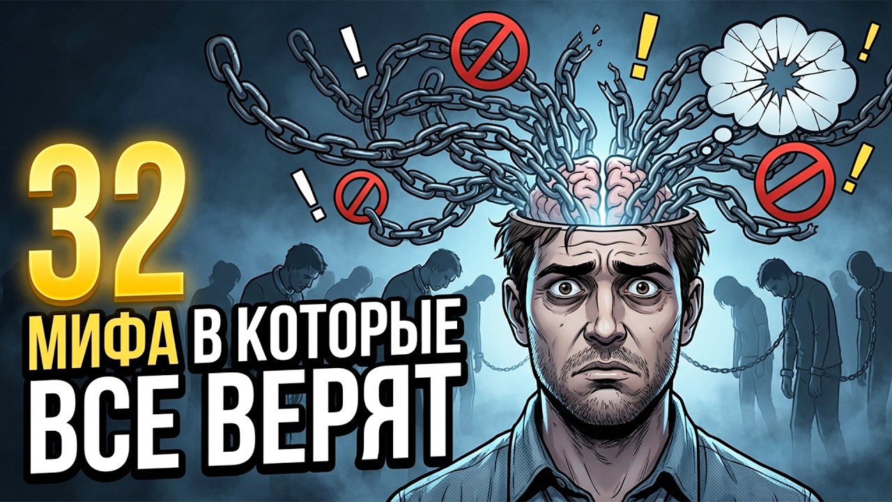 32 Фальшивых Убеждения из Психологии в которые ВЕРЯТ ВСЕ без исключения до сих пор