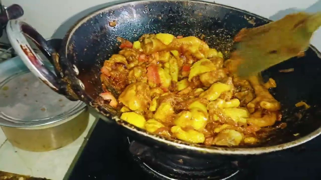 পোল্টির ছাল ভাত রান্না 👌👌👌👌👌👌