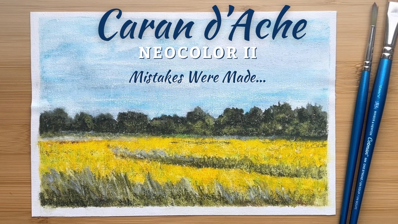 Caran d’Ache Neocolor II Landscape Painting