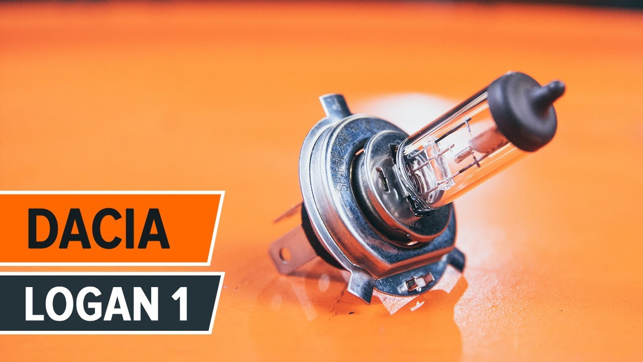 How to change a headlight lamp bulb on DACIA LOGAN 1 TUTORIAL | AUTODOC