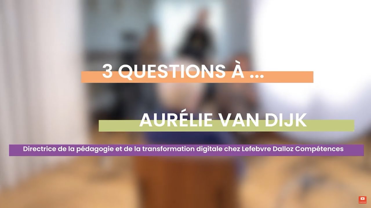 3 questions à Aurelie VAN DIJK