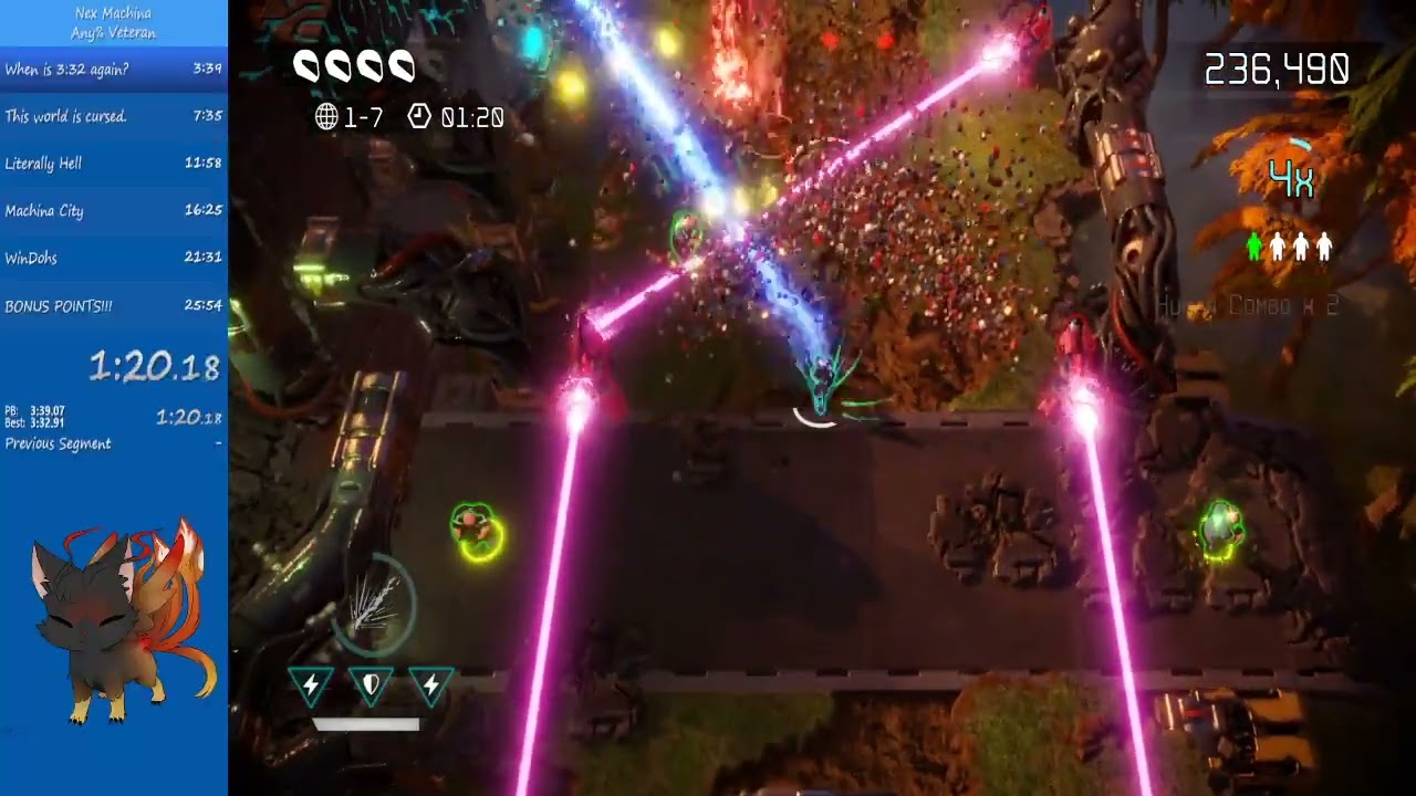 Nex Machina Veteran Techno Forest in 3:31 IGT