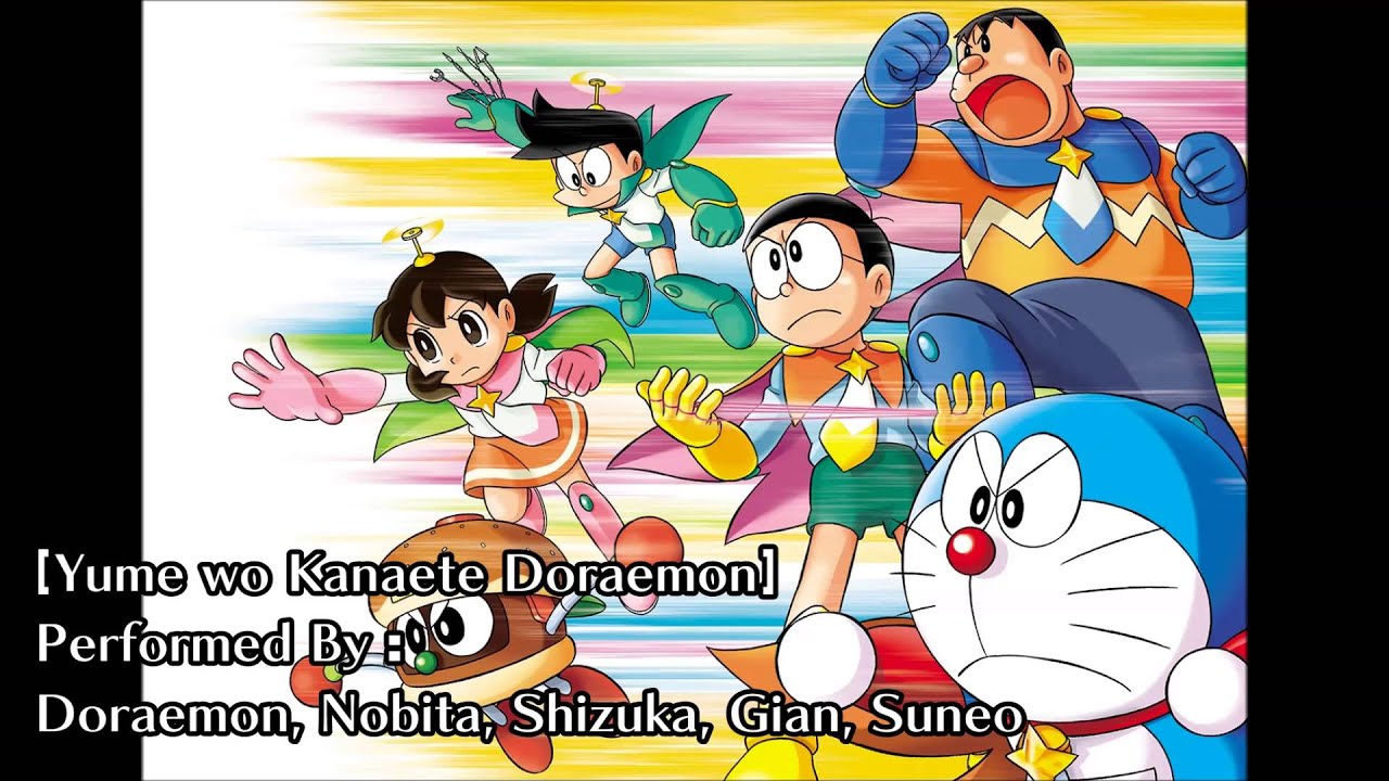 Yume wo Kanaete Doraemon (Characters' Version) - Doraemon Opening Song