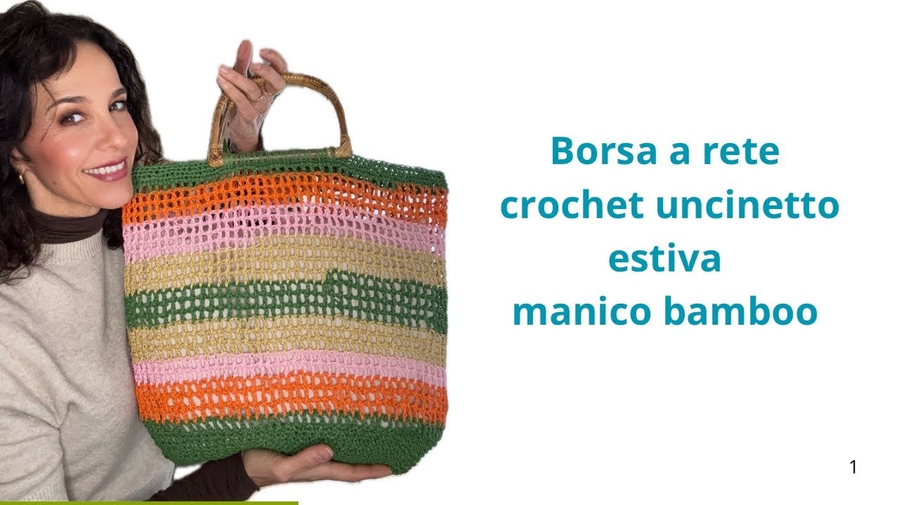 Borsa a rete crochet ❤️