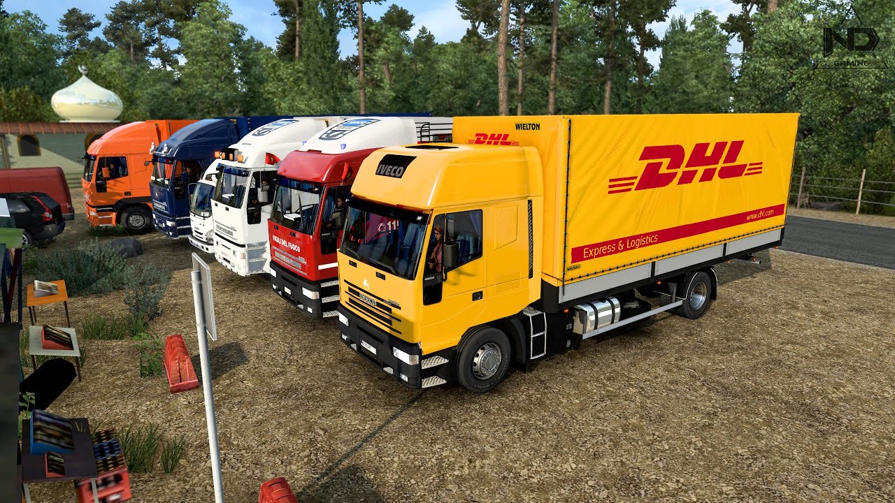 ETS2 Online - Đội Xe Tải Chở Hàng Siêu Nguy Hiểm !!
