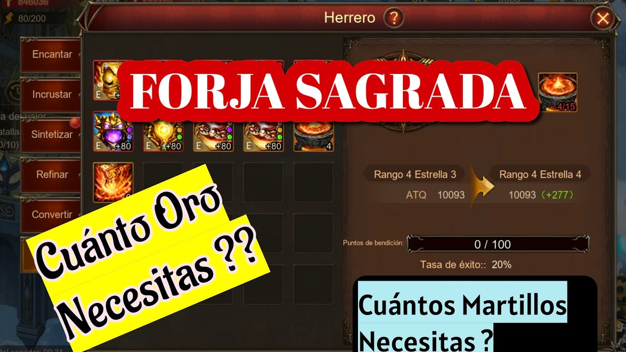 WARTUNE ULTRA - FORJA SAGRADA GUIA COMPLETA / CUANTO ORO NECESITAS? - CUANTOS MARTILLOS NECESITAS?