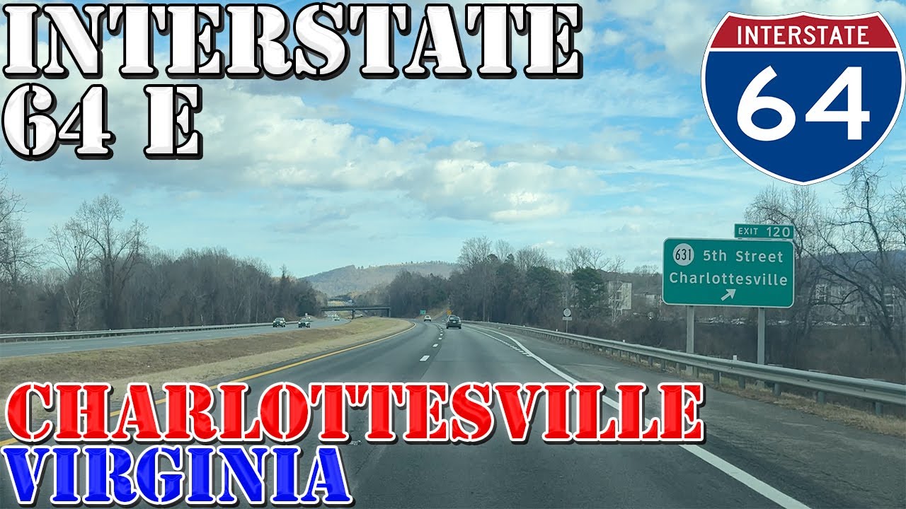 I-64 East - Charlottesville - Virginia - 4K Highway Drive