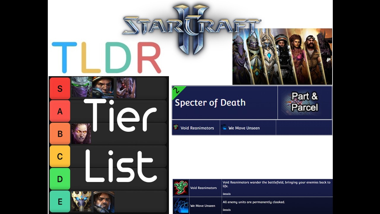 [TLDR Tier List] Specter of Death [Starcraft 2 Co-op Mutation]