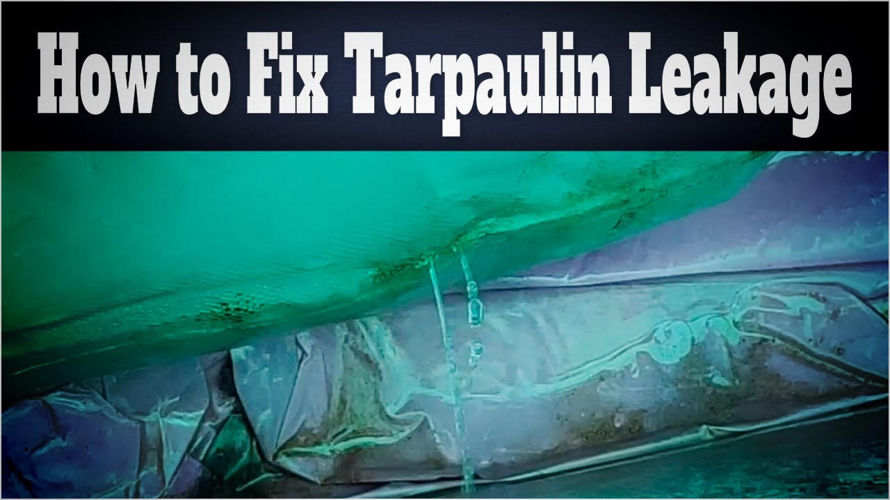 How to Fix Tarpaulin Leakage in a Biofloc Tank