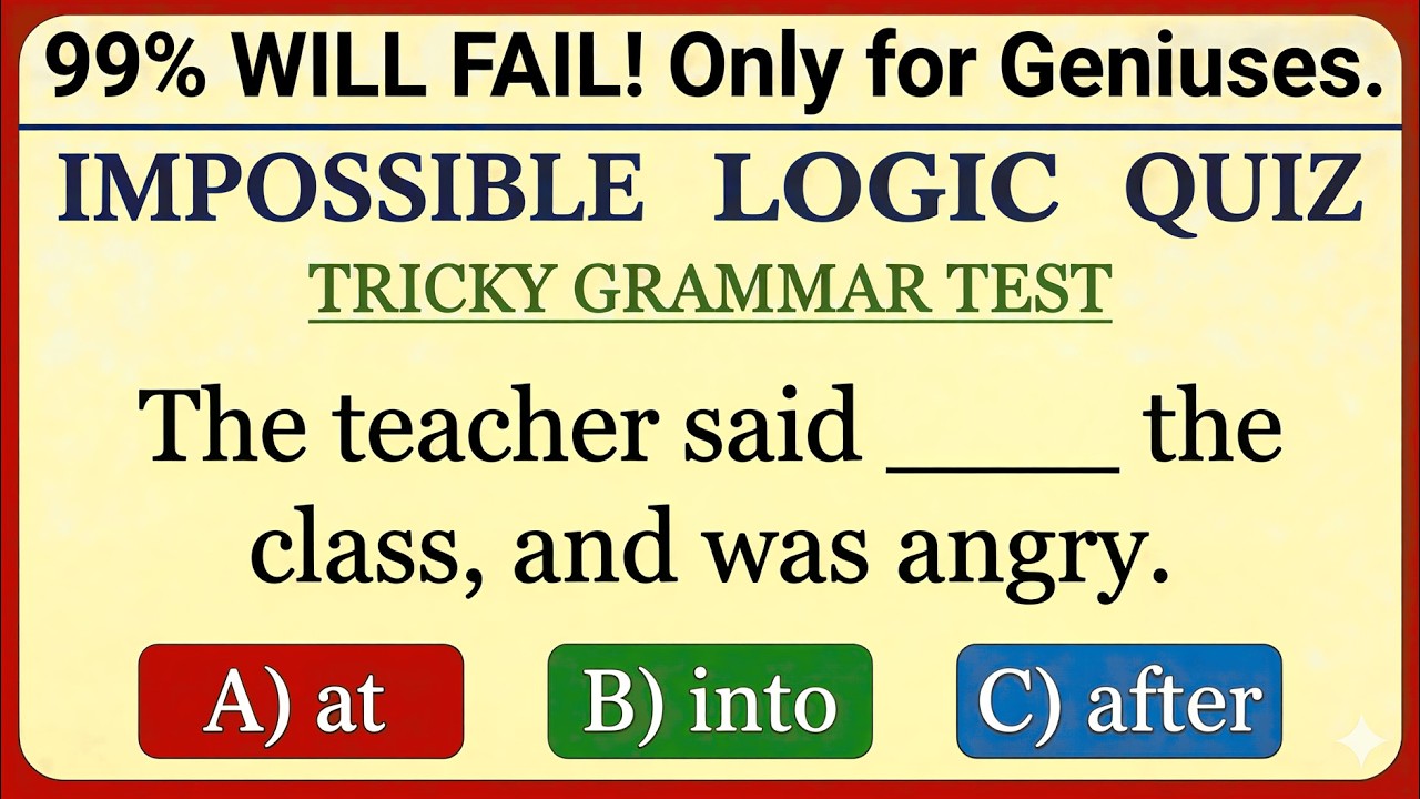 Master English Prepositions Fast 🚀 | 1 Minute Grammar Test | E For MCQs