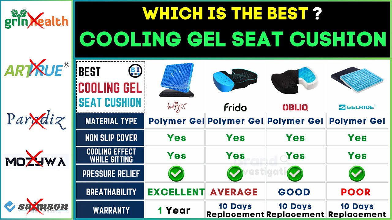 🪑 Best Portable Seat Cushion 2024 | Cooling & Pressure Relief
