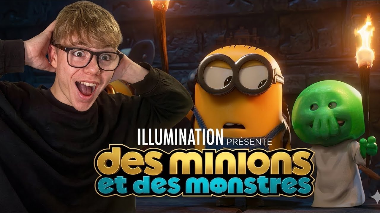 RÉACTION à la bande-annonce des MINIONS 3 ! ( les minions et les monstres) 