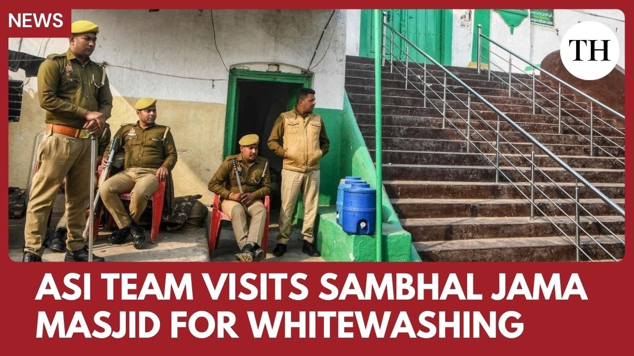 ASI team visits Sambhal Jama Masjid after court orders whitewashing