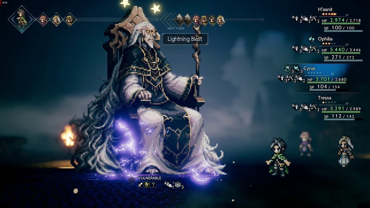 Octopath Traveler | Divine Sorcerer Dreisang under-leveled strategy