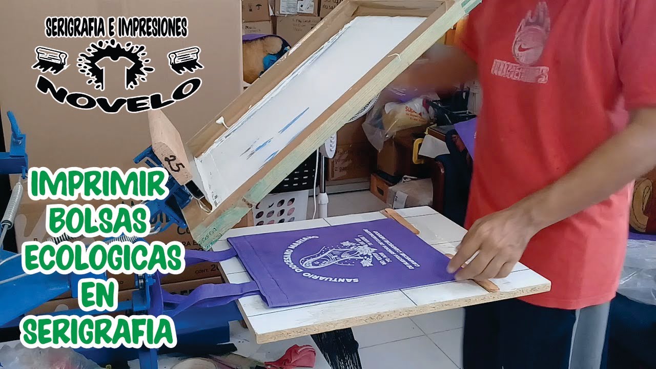 Impresion de bolsas ecologicas en serigrafia