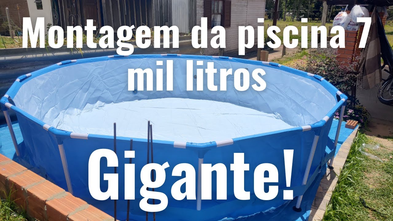 Montagem da Piscina Mor Armada 7 Mil Litros - O Melhor Passo a Passo do YouTube!