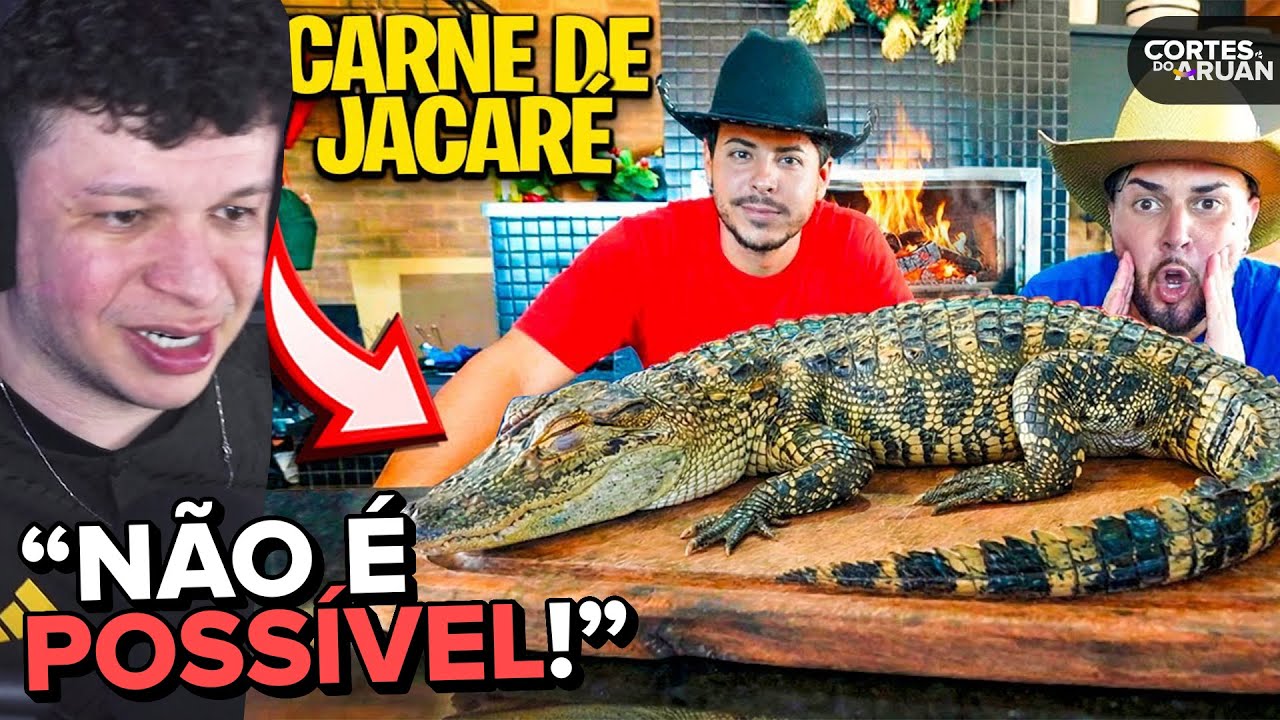 🐊🍖 LEO DA HORNET FEZ CHURRASCO DE JACARÉ NA FAZENDA BLACKSTONE! - Cortes do Aruan