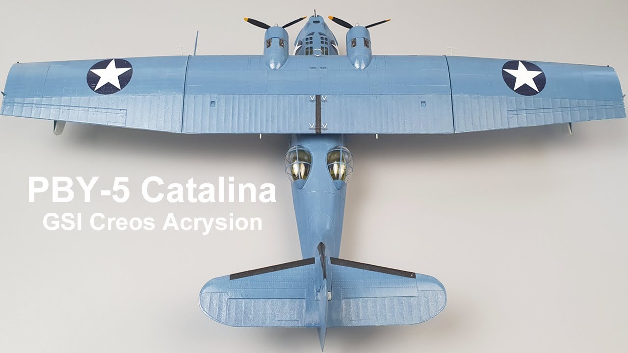 PBY-5 Catalina 'Pacific Theather' (1/72 Scale Model, Acrysion Acrylic Paint) #05