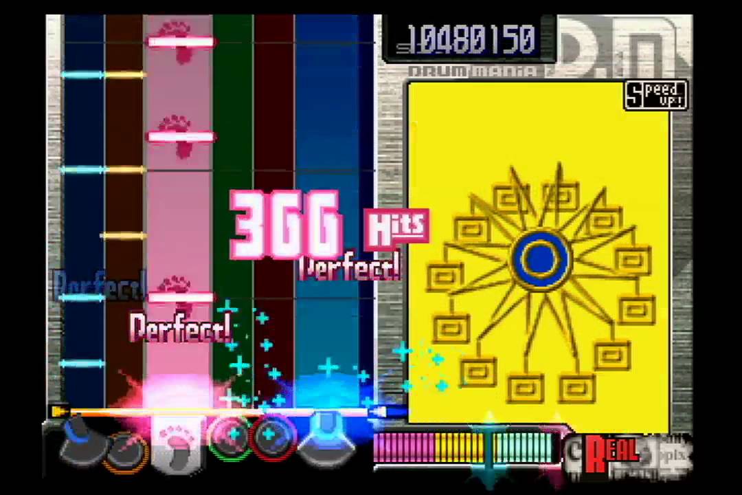 PS2 drummania - River crossin' (REAL)