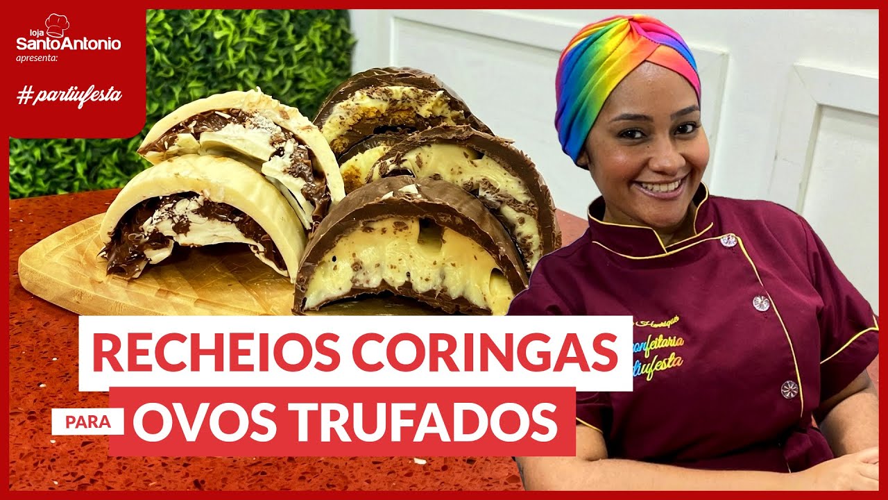 RECHEIOS CORINGAS PARA OVOS TRUFADO I PARTIUFESTA I JHESSIKA HENRIQUES I LOJA SANTO ANTONIO🍫🐰✨