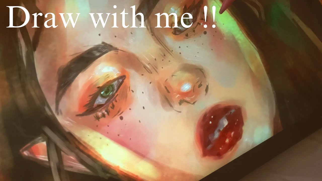 Draw with me !! Cozy and sweet art vlog