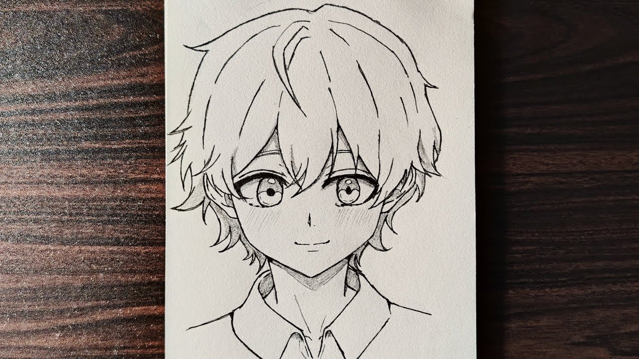 How to draw anime boy | easy drawing tutorial step by step