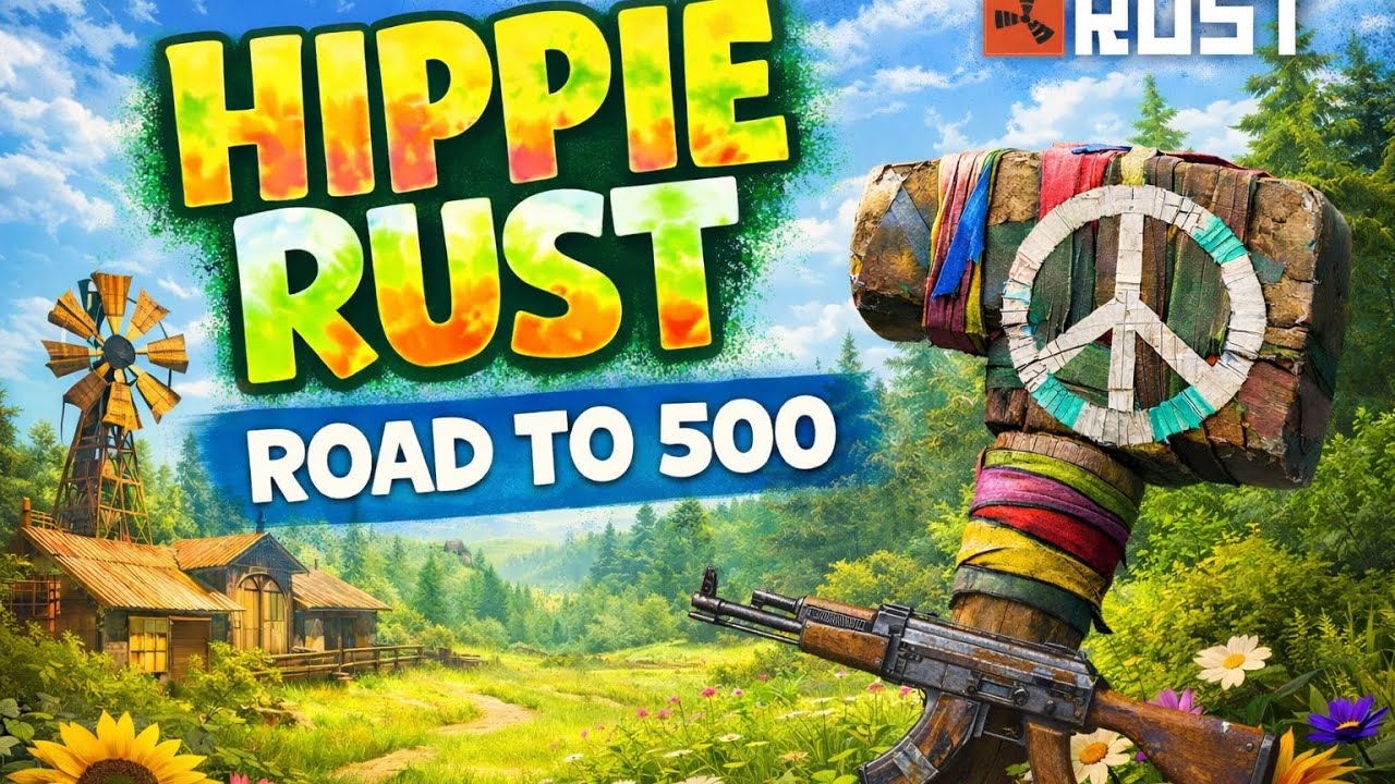 Hippie Rust ☮️ LIVE | Friendly Rust on a PvP Server