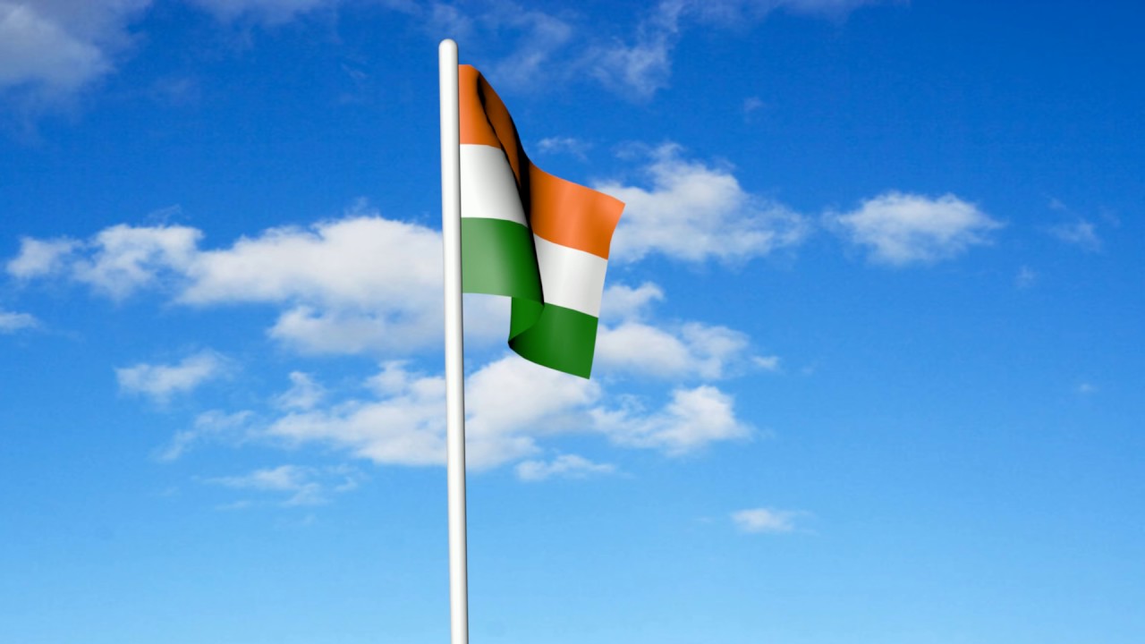 Indian flag waving