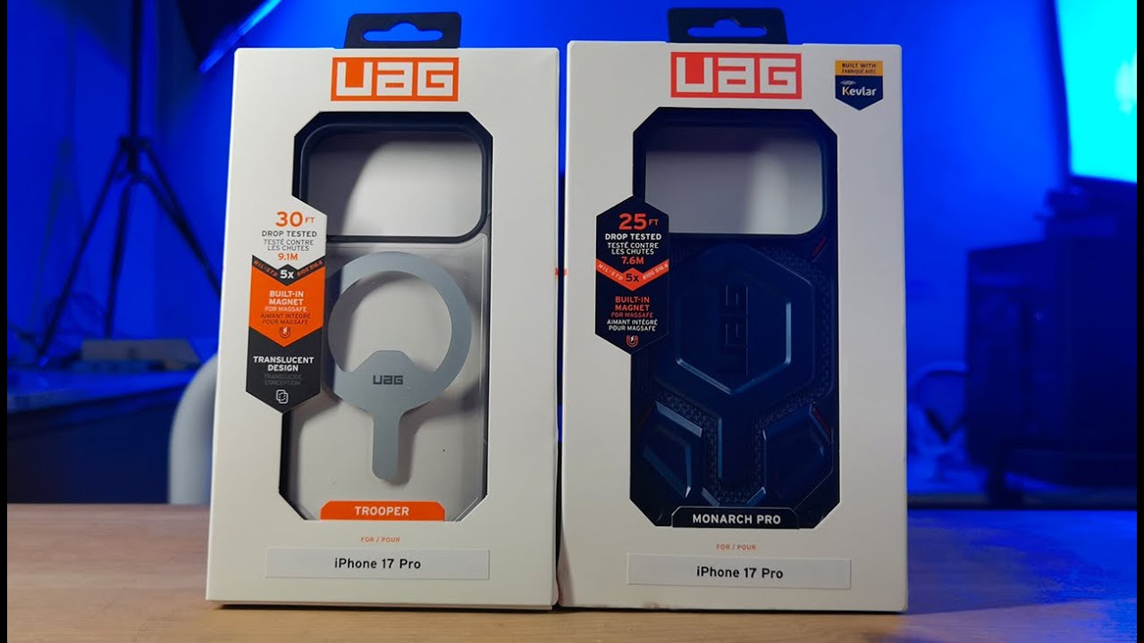Urban Armor Gear Monarch Pro Kevlar y Trooper para iPhone 17 Pro 